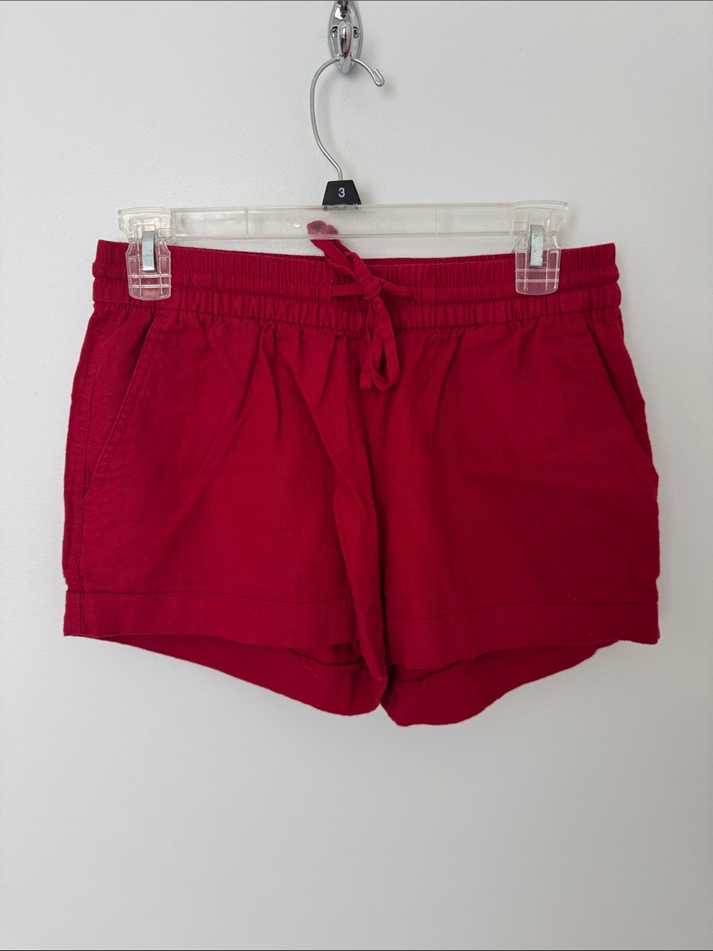 Old Navy Women’s Red Drawstring Casual Shorts